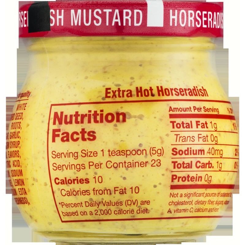 Inglehoffer Mustard, Horseradish, Extra Hot (4 oz) Instacart