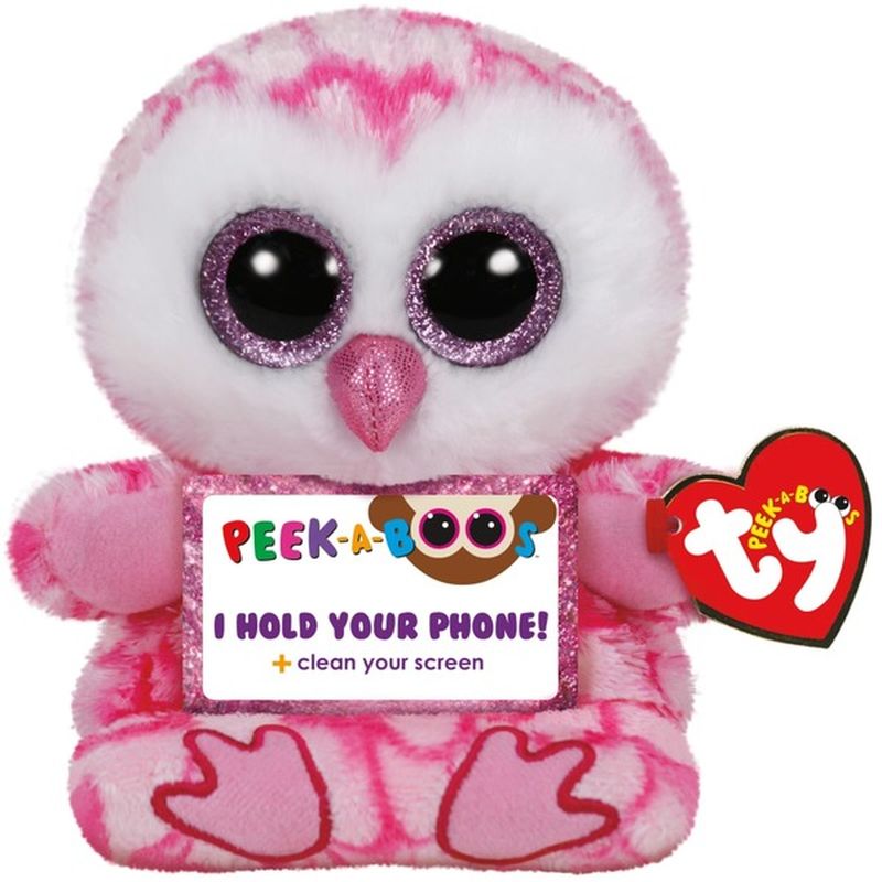 Ty 15 cm Peak A Boo Milly Owl Mobile Phone Holder
