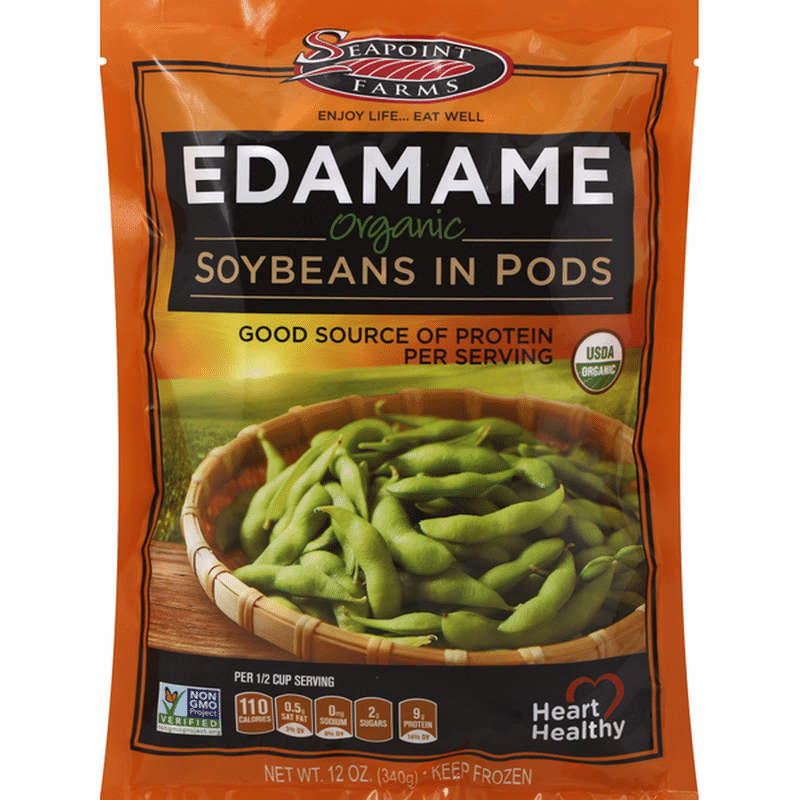 Seapoint Farms Edamame Organic Soybeans in Pods (12 oz) from Jimbo's