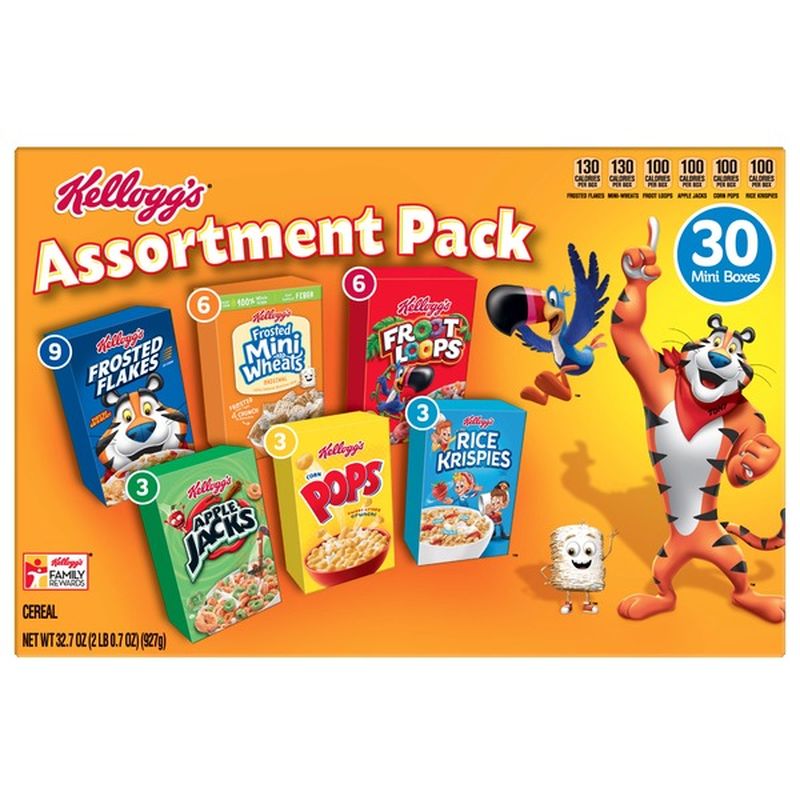 Kellogg's Assortment Pack Breakfast Cereal Variety Pack (32.7 oz) from