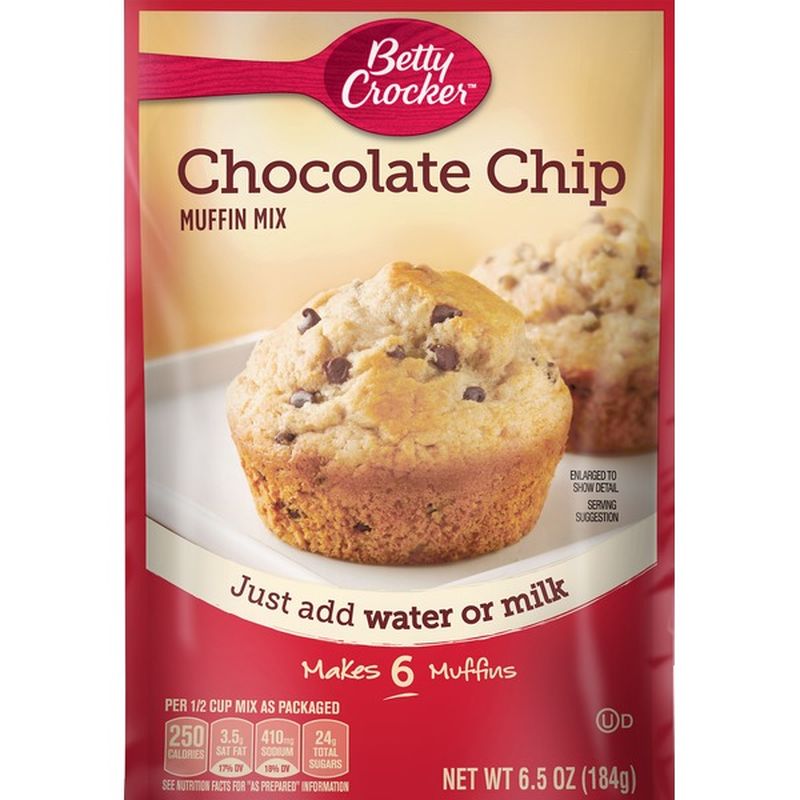 Betty Crocker Muffin Mix, Chocolate Chip (6.5 Oz) From Kroger - Instacart