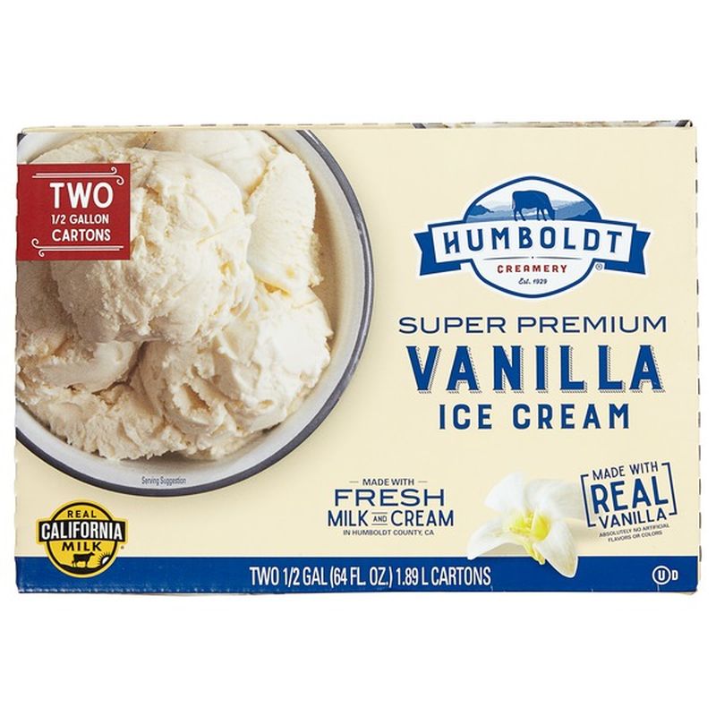 Humboldt Creamery Super Premium Vanilla Ice Cream (0.5 gal) from Costco