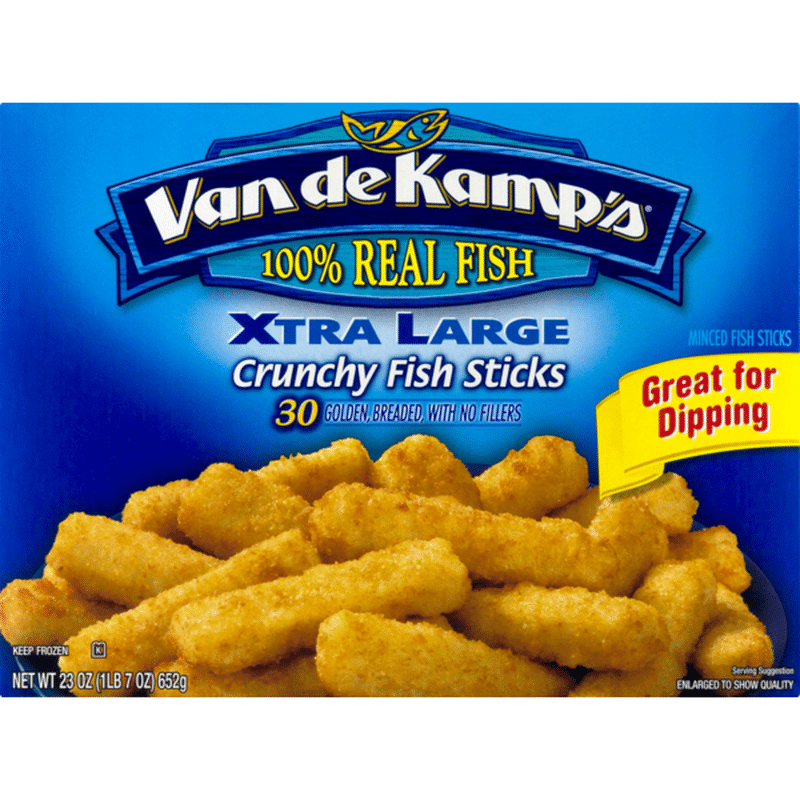 Van de Kamp's Fish Sticks, XLarge Crunchy (23 oz) Instacart