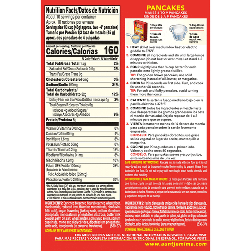 Aunt Jemima Complete Buttermilk Pancake Mix