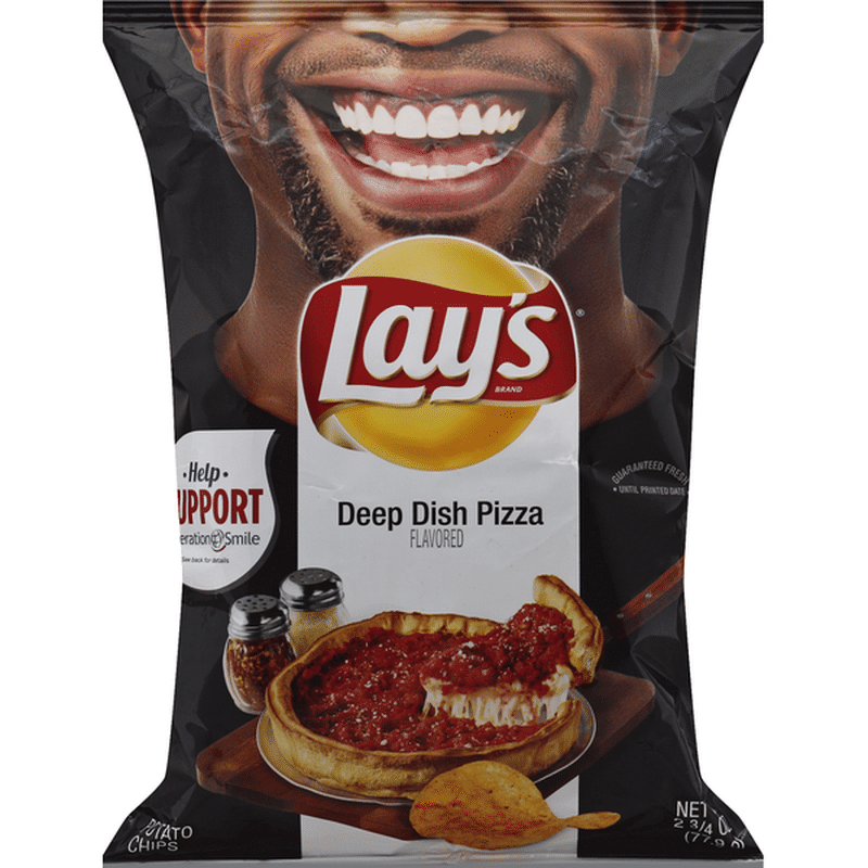 Lay's Potato Chips, Deep Dish Pizza Flavored (2.75 oz) Instacart