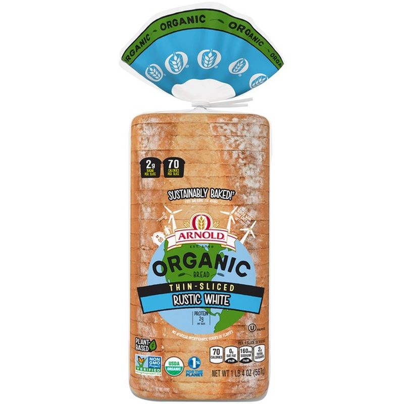 Arnold Organic ThinSliced Rustic White Bread (20 oz) Instacart