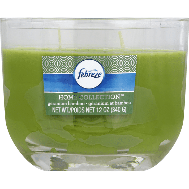 Febreze Candle, Geranium Bamboo (12 oz) Instacart