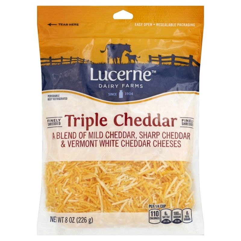 Lucerne Dairy Farms Triple Cheddar Cheese (8 oz) from Safeway Instacart
