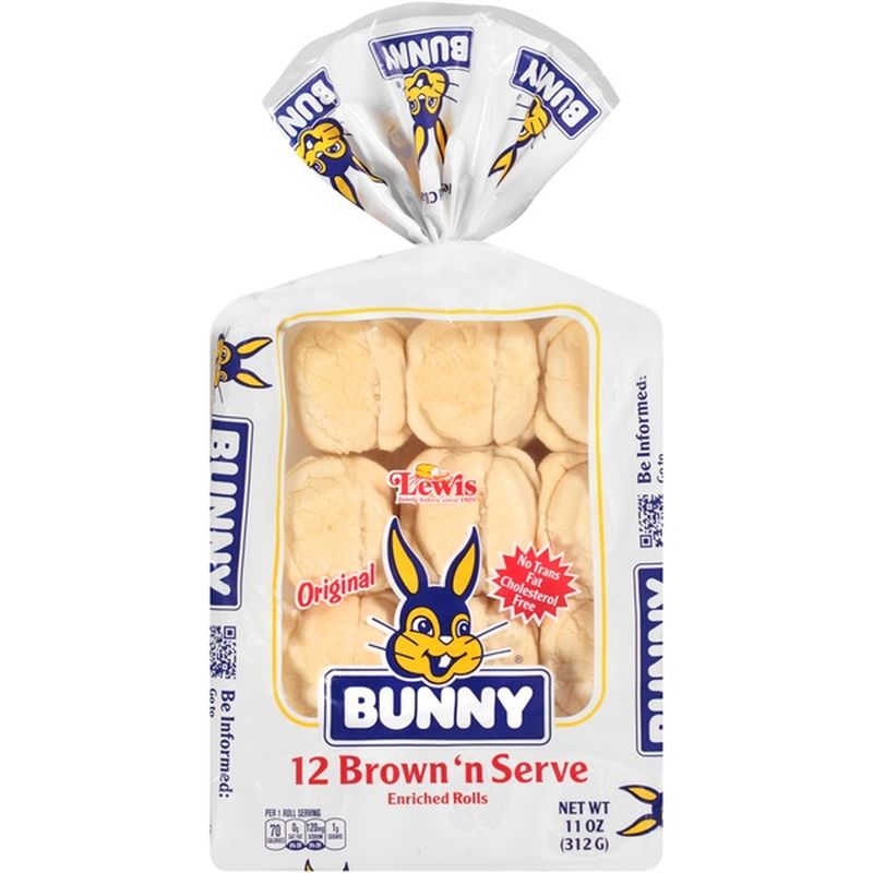 Bunny Brown N' Serve Rolls (11 oz) from HyVee Instacart
