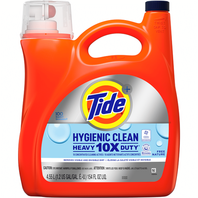 Tide Hygienic Clean Heavy Duty 10X Free Liquid Laundry Detergent, Unscented (154 oz) Instacart