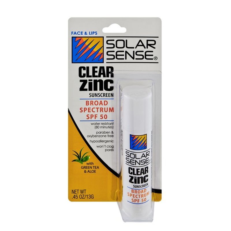 solar sense clear zinc sunscreen