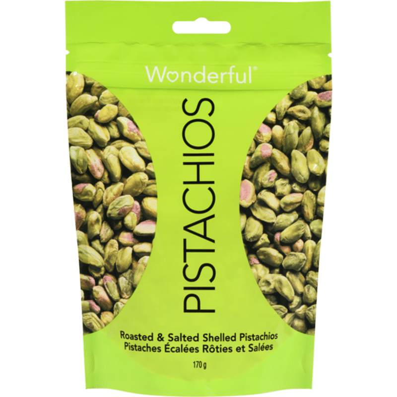 Wonderful Pistachios & Almonds Roasted No Salt Pistachio Kernels (6 oz ...