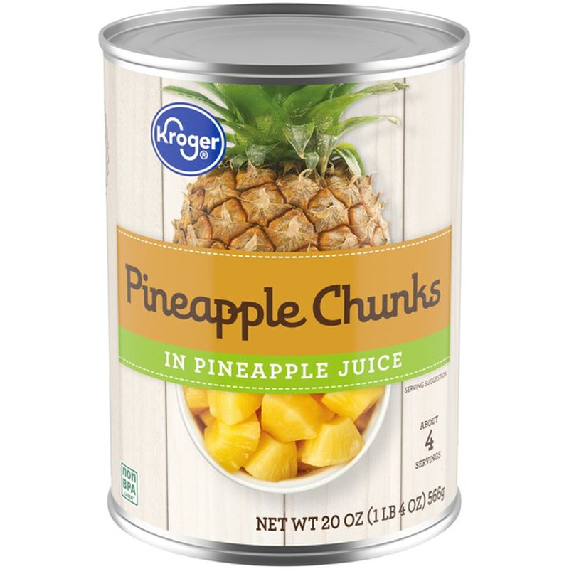 Kroger Pineapple Chunks In Pineapple Juice
