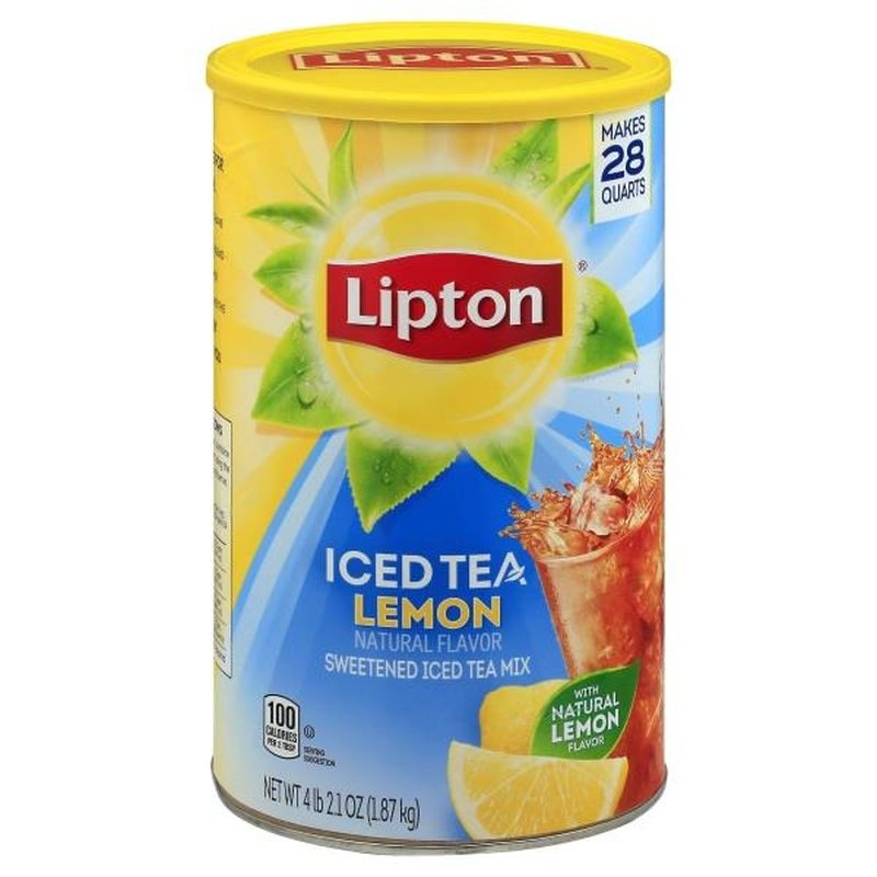 Lipton Iced Tea Mix Lemon (28 qt) from Publix Instacart