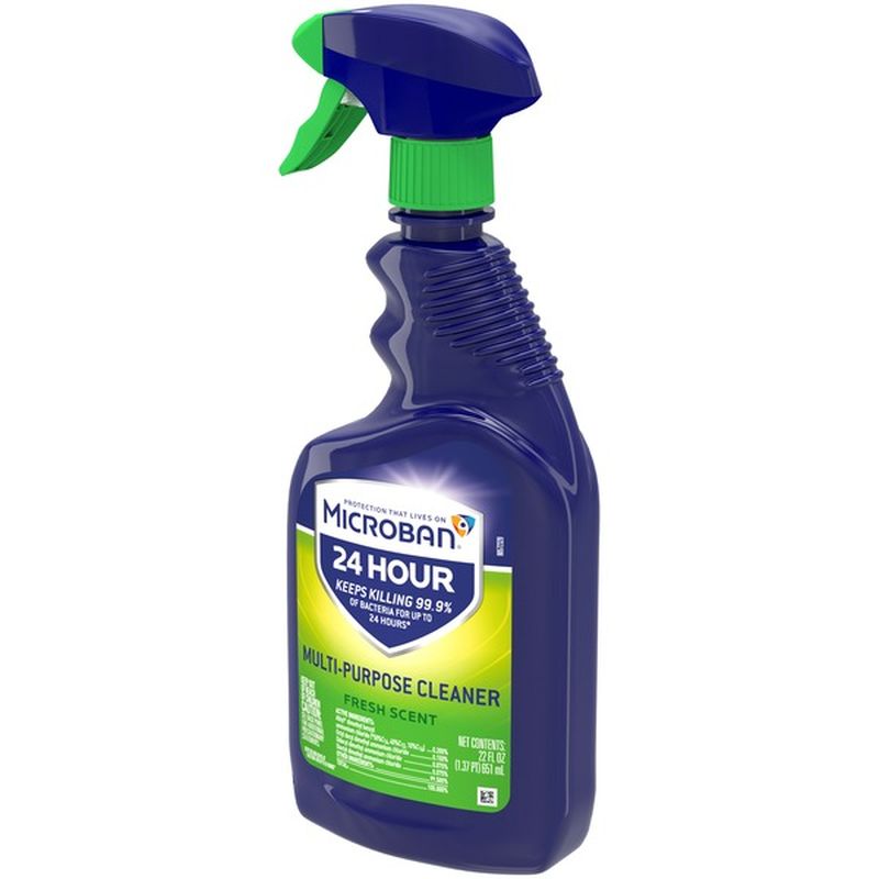Microban 24 Hour MultiPurpose Cleaner and Disinfectant Spray, Fresh