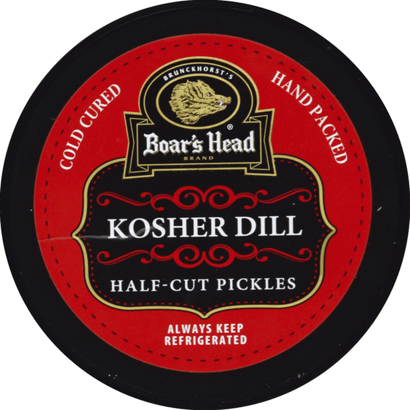 Boar's Head Pickles, HalfCut, Kosher Dill (26 oz) Instacart