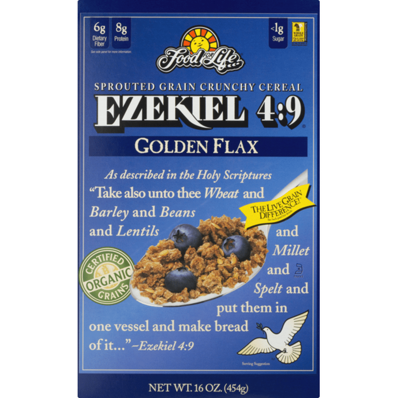 Food for Life Ezekiel 49 Sprouted Whole Grain Crunchy Cereal Golden Flax (16 oz) Instacart