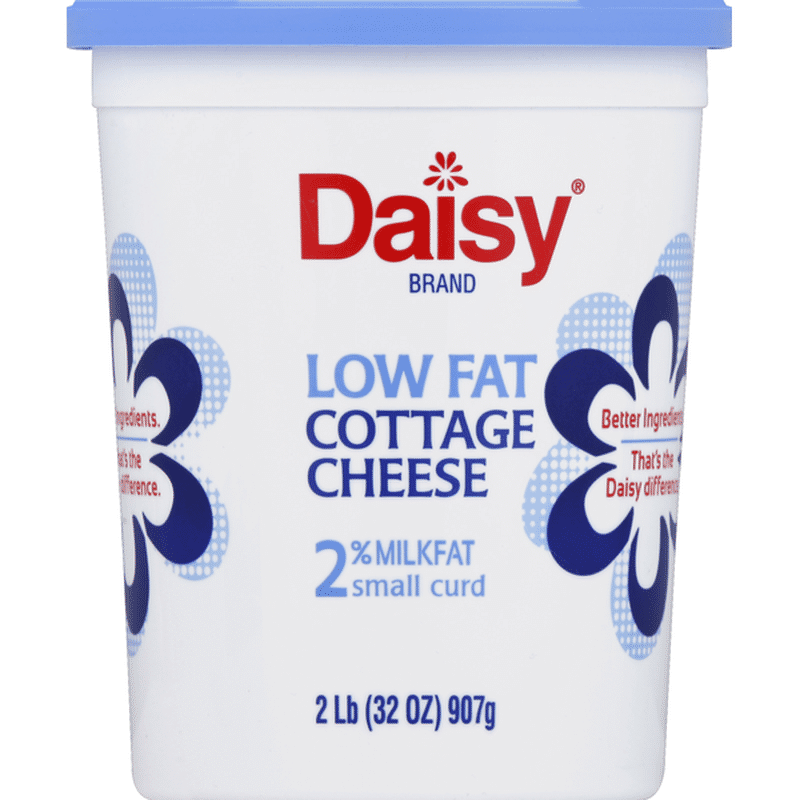 Daisy Cottage Cheese, Small Curd, 2% Milkfat, Low Fat (32 Oz) - Instacart