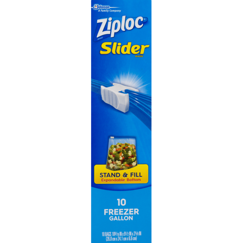 Ziploc Slider Stand & Fill Freezer Bags (1 gal) from Food Lion Instacart