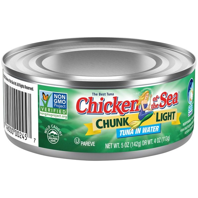 Chicken of the Sea Chunk Light Tuna in Water (5 oz) from Walmart ...