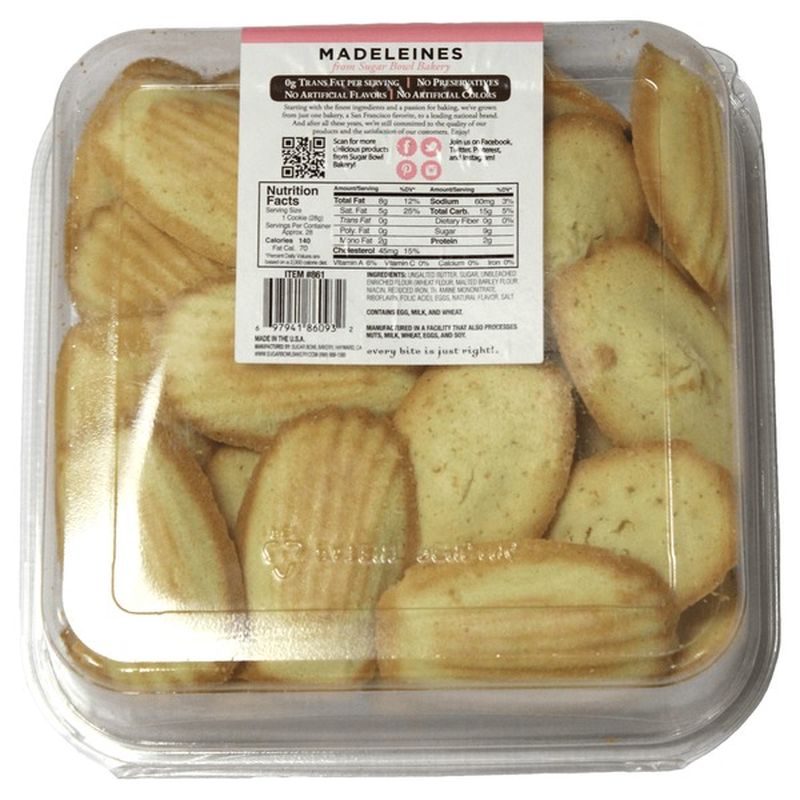 Sugar Bowl Bakery Madeleines (28 oz) Instacart