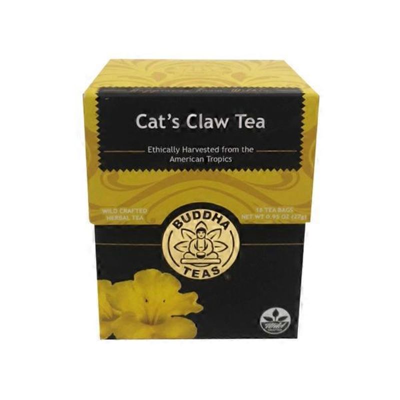 Buddha Tea Wild Crafted Cat's Claw Herbal Tea Bags (18 ct) Instacart