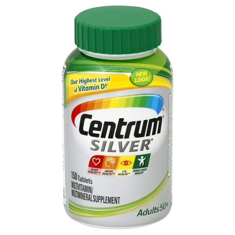 Centrum Silver Adult 50+ Multivitamin/Multimineral Supplement Tablets