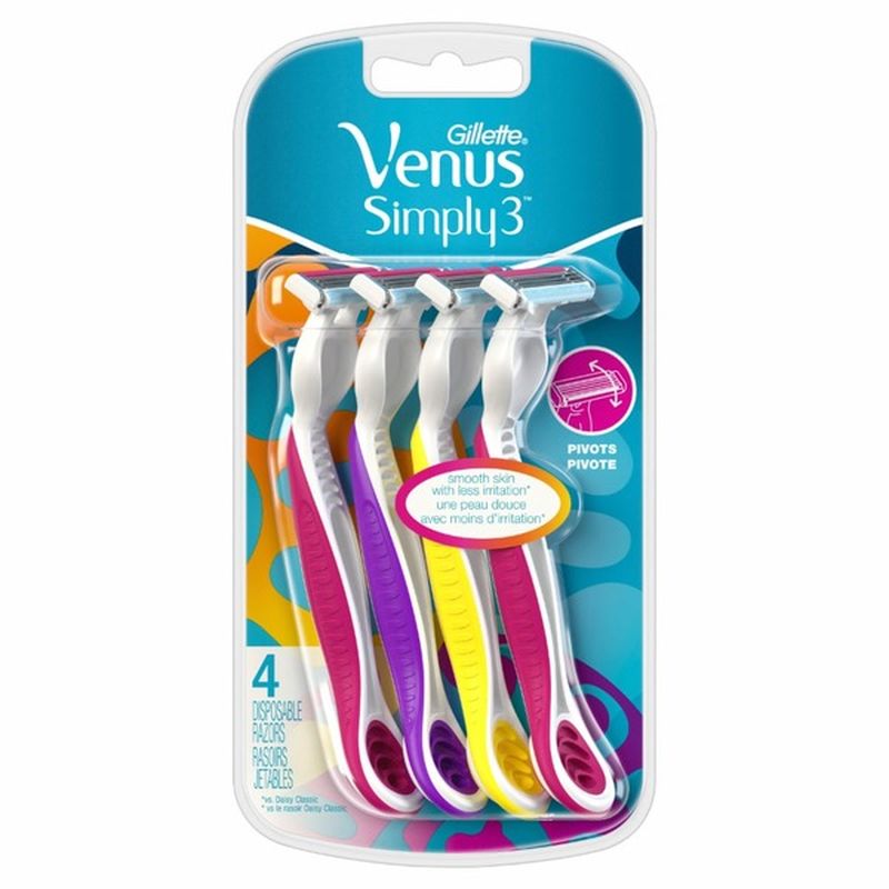 Venus Simply3 Women's Disposable Razors