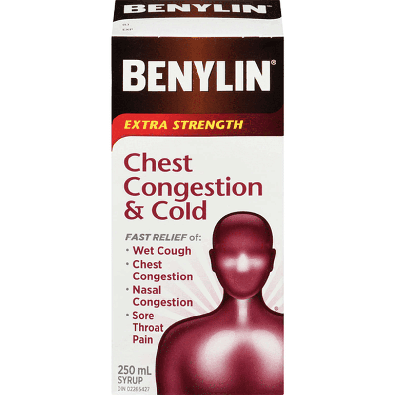 Benylin Extra Strength Chest Congestion & Cold Syrup (250 ml) Instacart