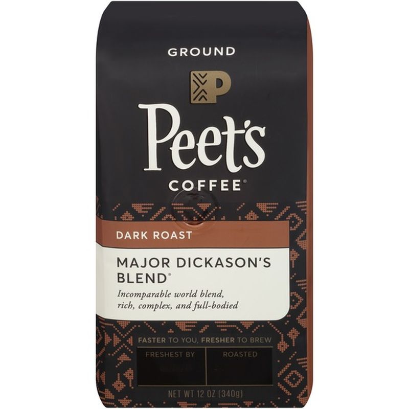 Peet's Coffee Major Dickason's Blend Dark Roast Ground Coffee (12 oz