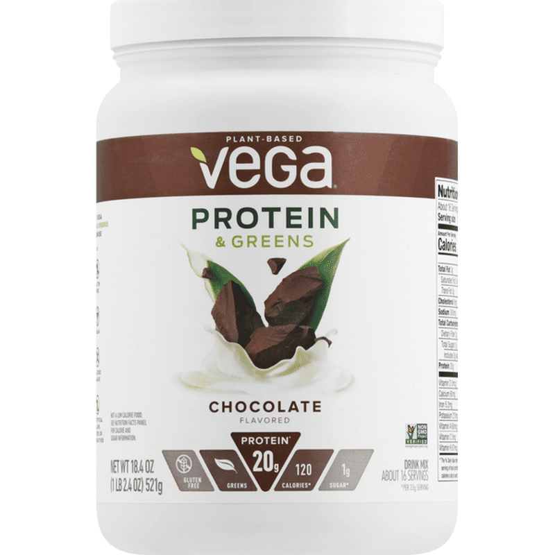 Vega Vega Protein & Greens Chocolate Protein Powder 16 Servings