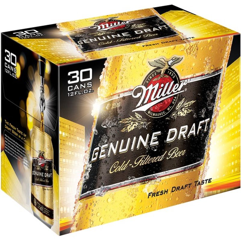 Miller Genuine Draft Cans (12 fl oz) - Instacart