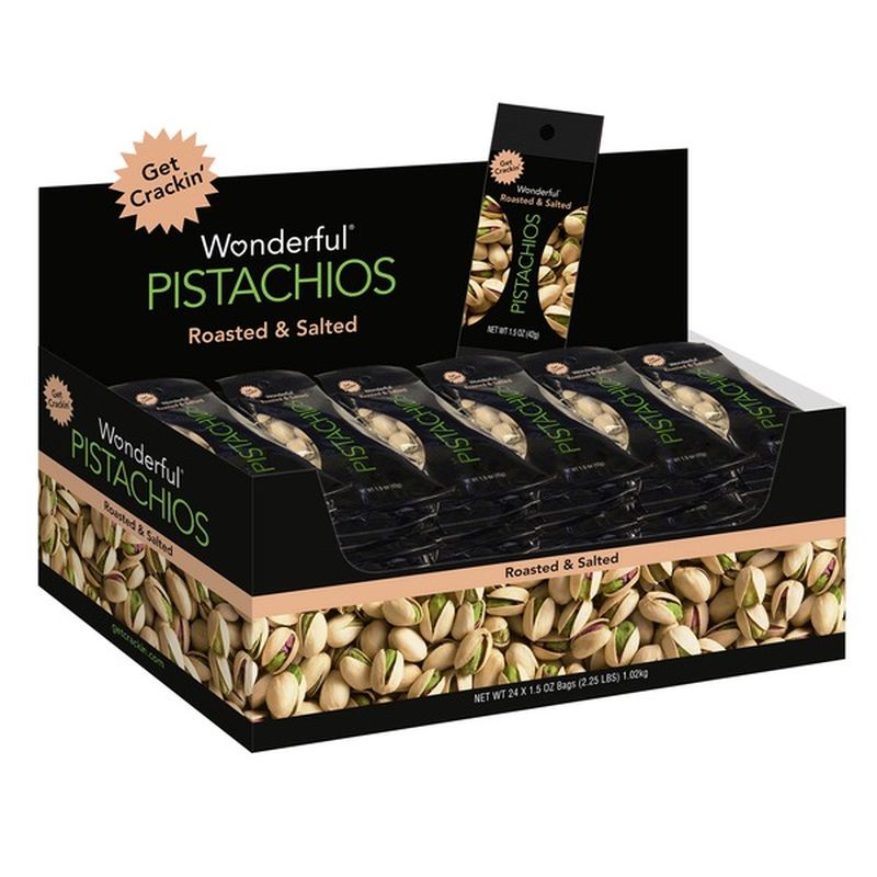 Wonderful Pistachios Roasted and Salted (1.5 oz) from Costco Instacart