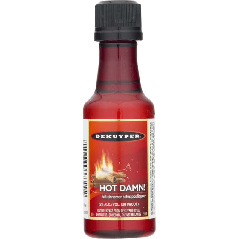 DeKuyper Hot Damn! Cinnamon Schnapps Liqueur (50 ml) Instacart