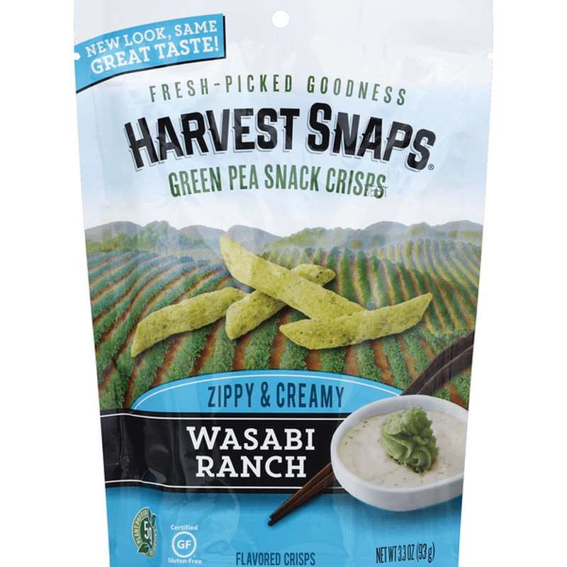 Harvest Snaps Snapea Crisps Wasabi Ranch (3.3 Oz) - Instacart