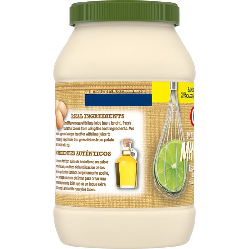 Kraft Real Mayonnaise with Lime Juice (30 fl oz) Instacart