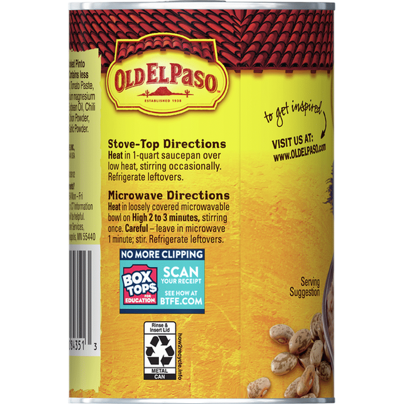Old El Paso Refried Beans, Vegetarian (16 oz) from Target Instacart
