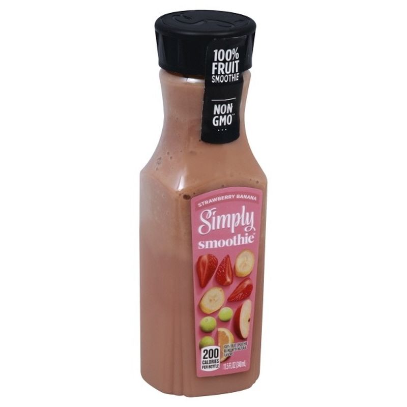 Simply Smoothies Strawberry Banana Juice 100 Bottle 115 Oz Instacart