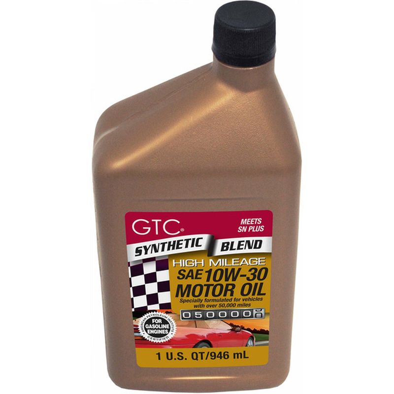 GTC High Mileage 10W 30 Motor Oil