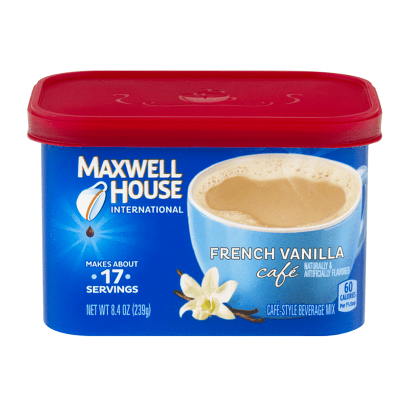 Maxwell House International Cafe French Vanilla Cafe Instant Coffee (8. ...