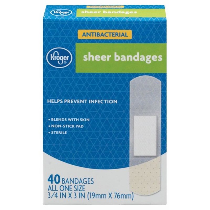 Kroger Latex Free Sheer Bandages 40 Ct Instacart