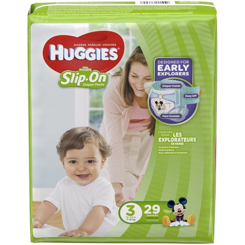 huggies little movers slip on diaper pants