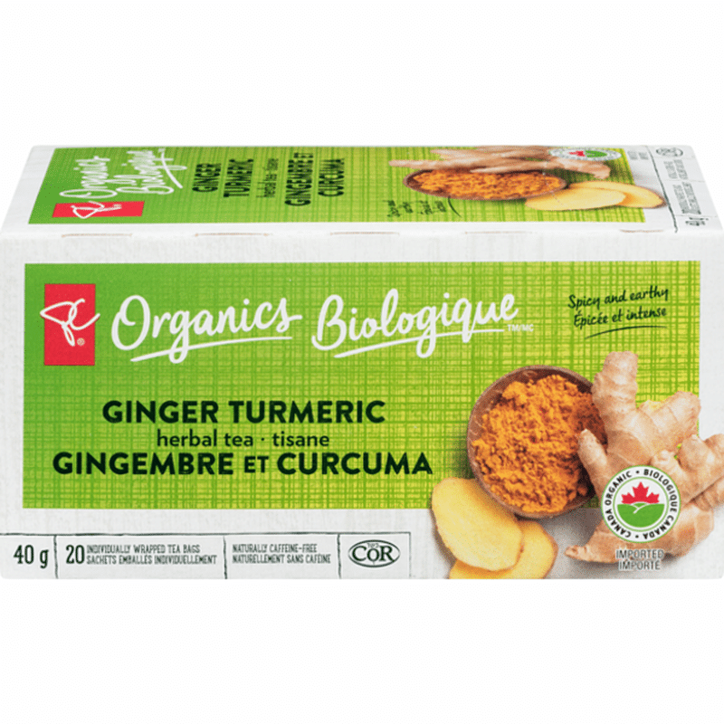 President's Choice Organic Herbal Tea & Ginger Turmeric (20 ct