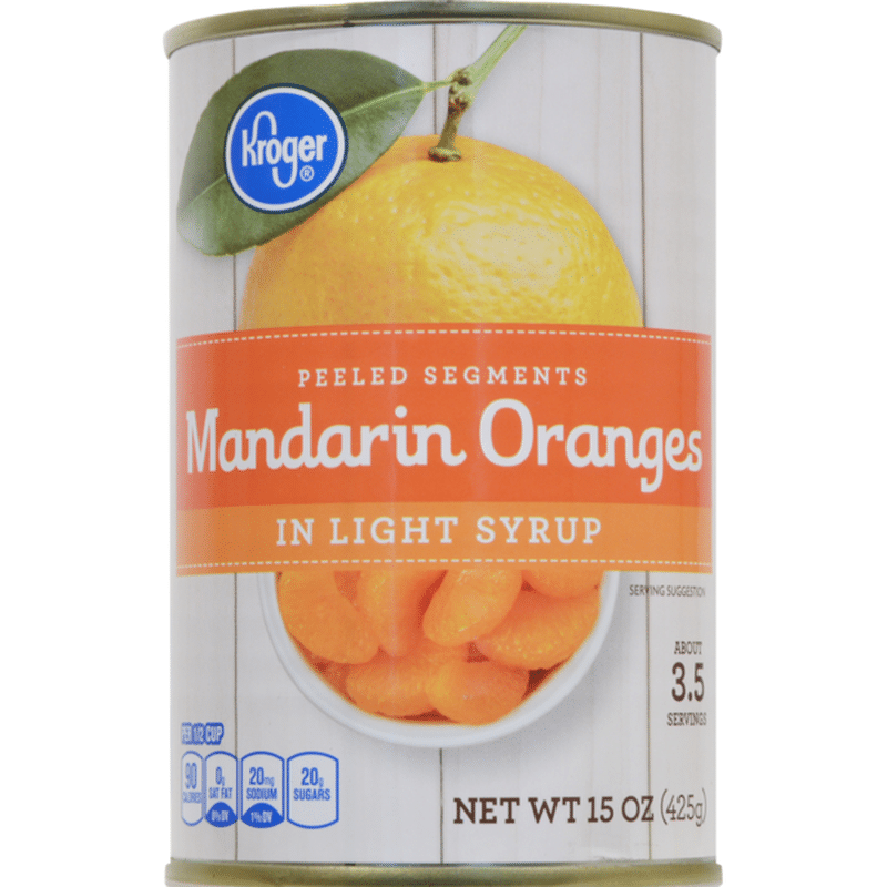Kroger Mandarin Oranges Peeled Segments In Light Syrup (15 oz) Instacart