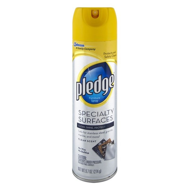 Pledge Specialty Surfaces Clean Scent Furniture Spray (9.7 oz) Instacart