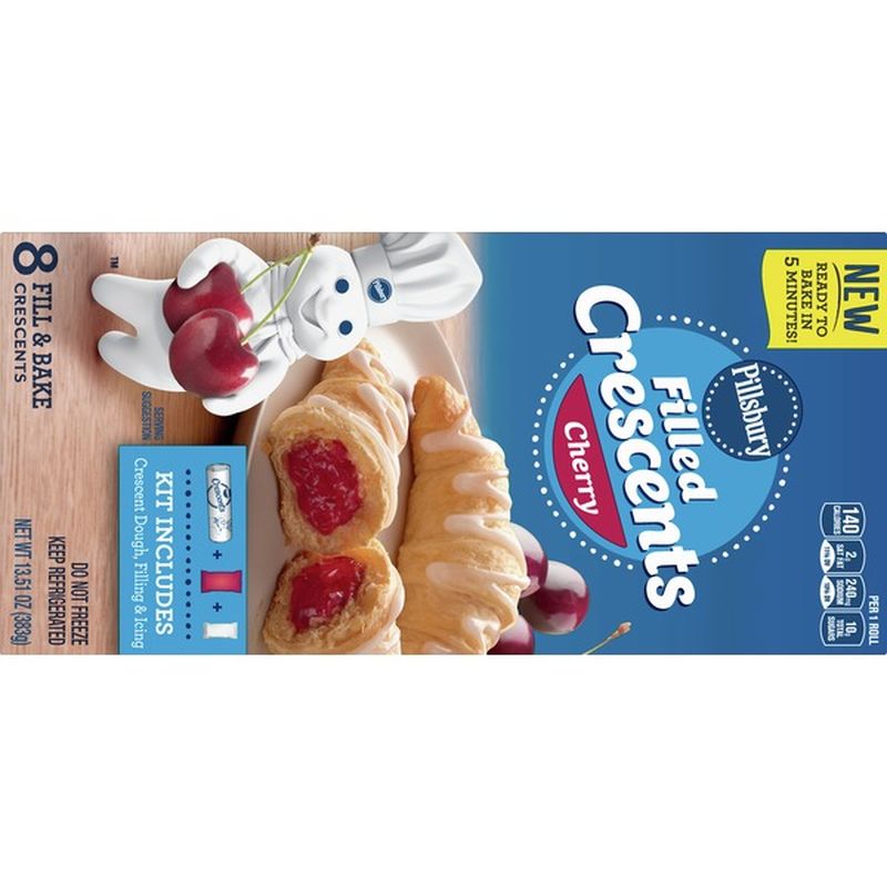 Pillsbury Crescents Filled Cherry 8 Each Instacart