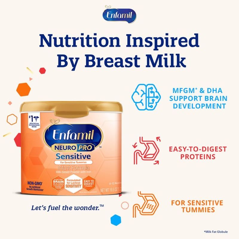 Enfamil® NeuroPro Sensitive Baby Formula Powder Refill Box (29.4 oz