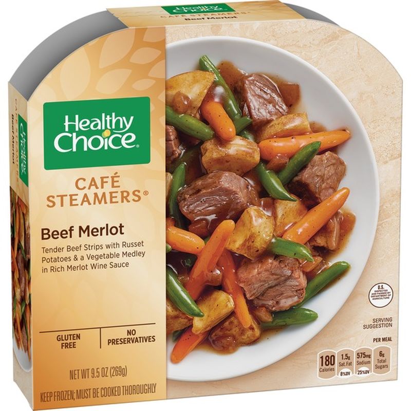 Healthy Choice Cafe Steamers Beef Merlot (10 oz) from Safeway Instacart
