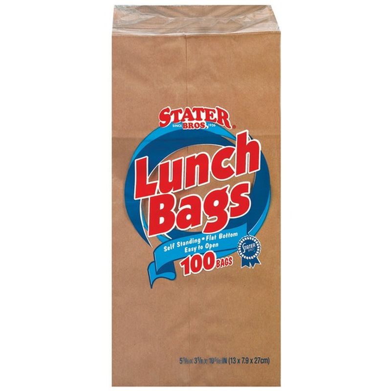 flat bottom lunch bags