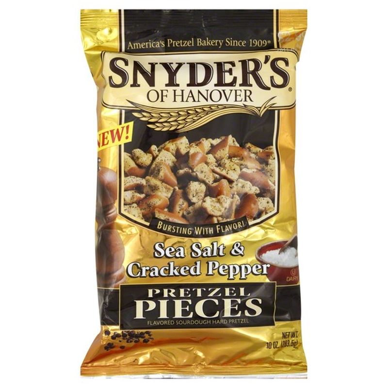 Snyders Pretzel Pieces, Sea Salt & Cracked Pepper (10 oz) Instacart